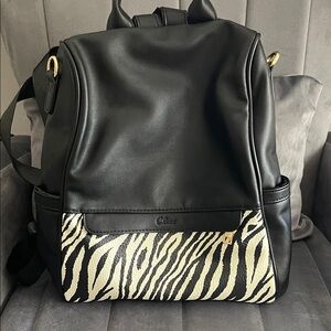 Chic Black and White Zebra Print Women's Backpack